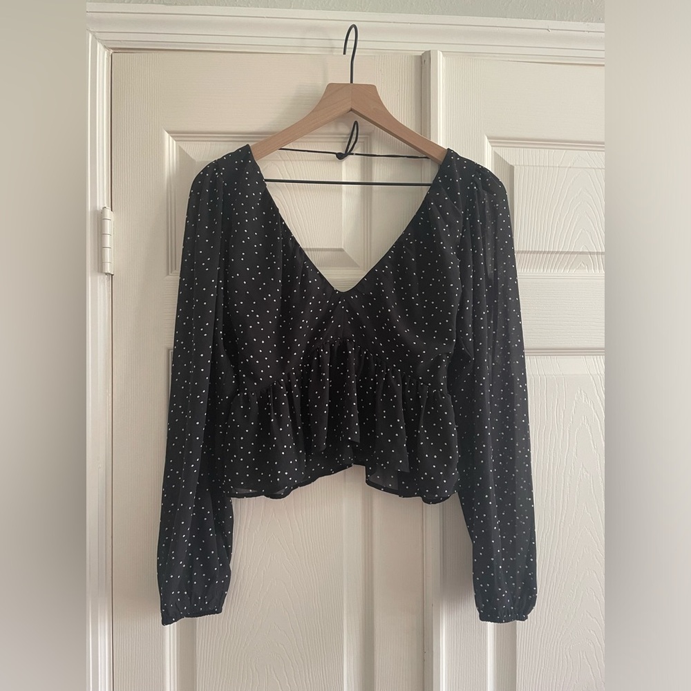 H&M Blouse - black and white